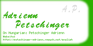 adrienn petschinger business card